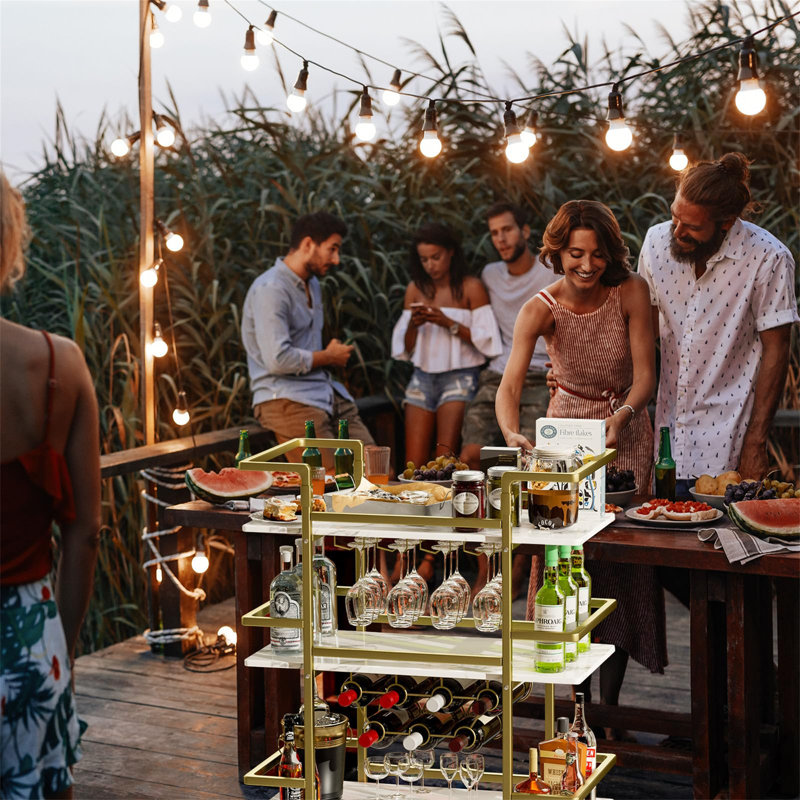 Balducci Metal Bar Cart