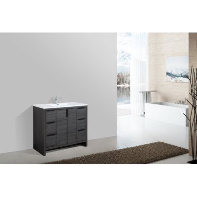 Meuble-lavabo simple 40 po Evana