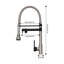 Robinet de cuisine à double douchette rétractable en acier inoxydable pour éviers de cuisine-102800581