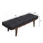 Banc gris et chêne touffeté