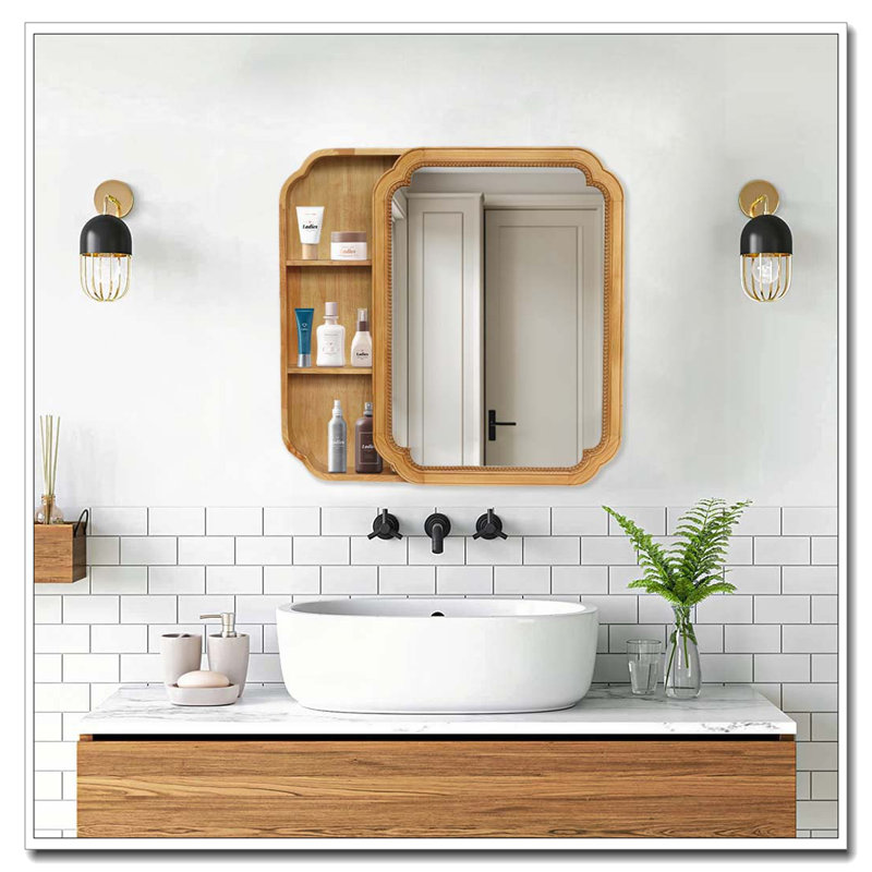 Miroir mural en bois 31,5 "x 23,82"
