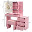 Ensemble de coiffeuse rose