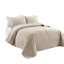 Ensemble de courtepointe standard moderne et contemporaine en coton à motif de losange Ava Diamond-309619557-390293946