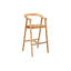 La Costa Teak Outdoor Barrel Back Bar Armchair-239271937