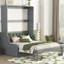 Grand lit escamotable mural avec coussin, grand-2097230178