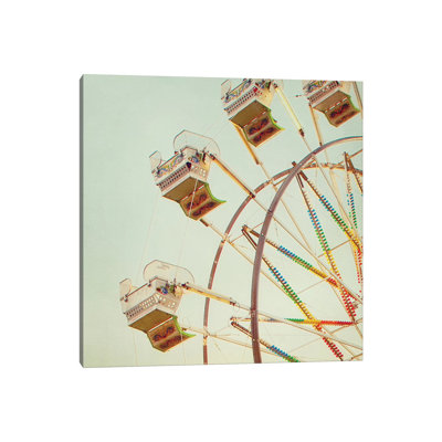 Ferris Wheel Square by Mandy Lynne - Wrapped Canvas Print