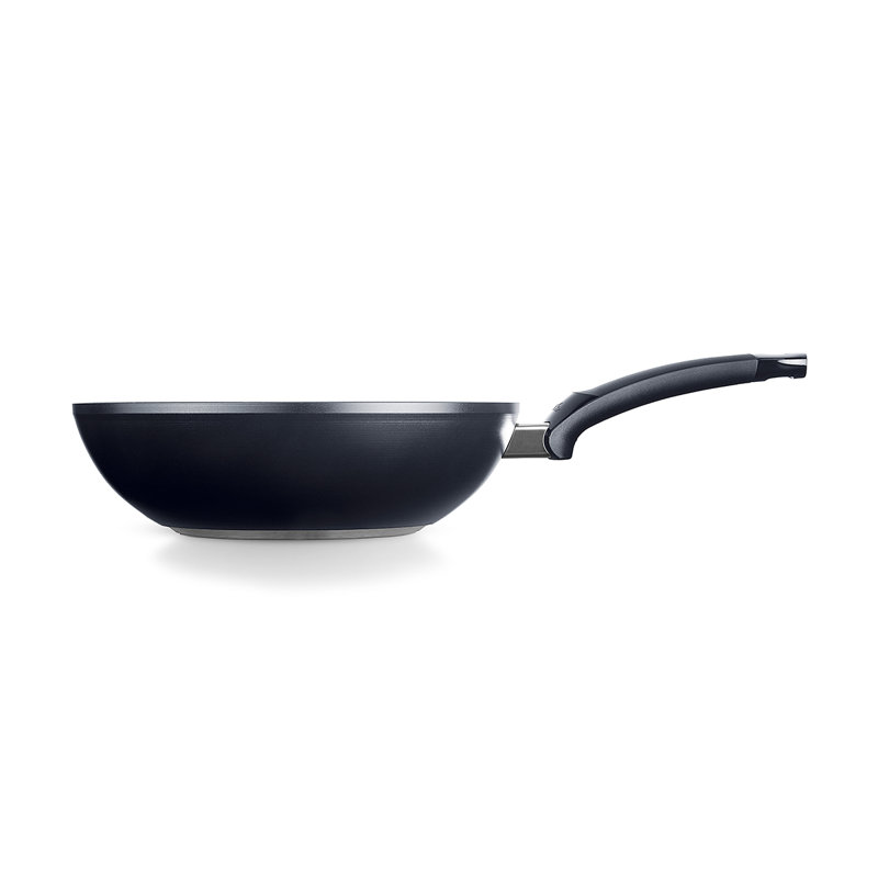 Fissler Ceratal Comfort Ceramic 11 Inch Non-stick Wok, Orbit Black, Made Without Pfas