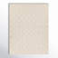 Rectangle Edita Geometric Machine Woven Area Rug in Cream-815378442