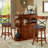 Laclair Swivel Upholstered Counter Stool with Solid Wood Frame-1610574126-1610574127