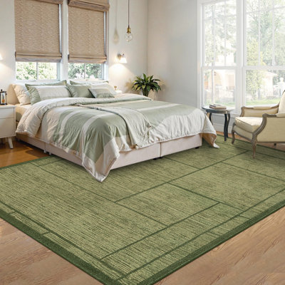 Tapis géométrique lavable pour le salon et la chambre à coucher
