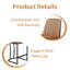 Tabouret de comptoir rembourré Malakeh-1302330096