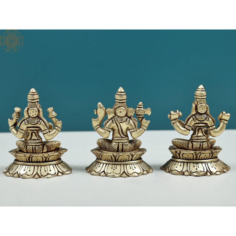Ensemble 3 pièces Lakshmi Ganesha Saraswati