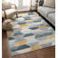 Mystic Maddox Blue/Grey/Yellow Modern Geometric Rug-37213245