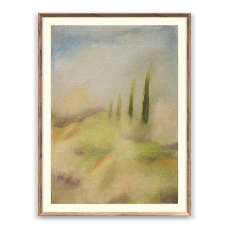 Tuscan Painting by Jess Engle, Rustic Walnut Framed, 24" H x 18" W