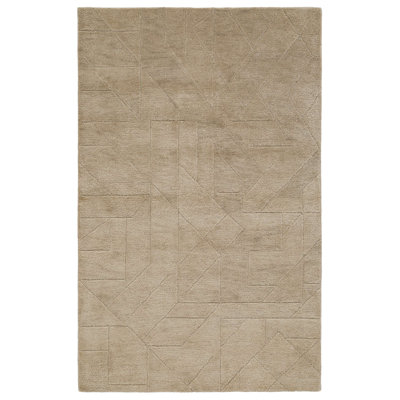 Ebern Designs Hand Tufted Wool Relief Rug