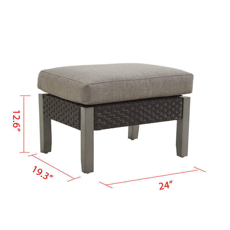 Bertolde Metal Outdoor Ottoman