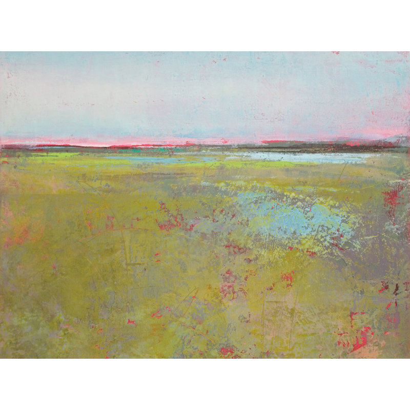 Victoria Primicias " Tidal Pools " by Victoria Primicias, Black Framed Paper, 24" H x 30" W