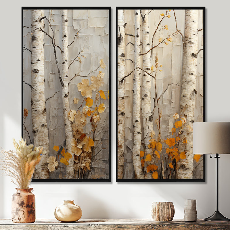 Allman - art mural grand arbre, H 20 po x l 24 po, Noir, Reproduction encadrée sans passe-partout