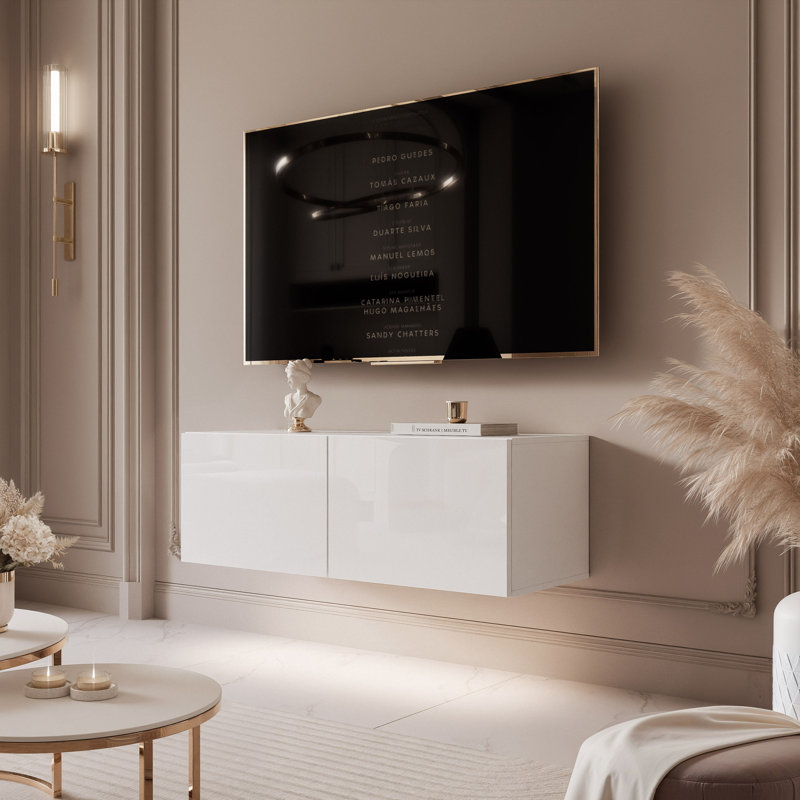 Takella Unfinished TV Stand for TVs up to 85", 36cm H x 100cm L x 40cm W