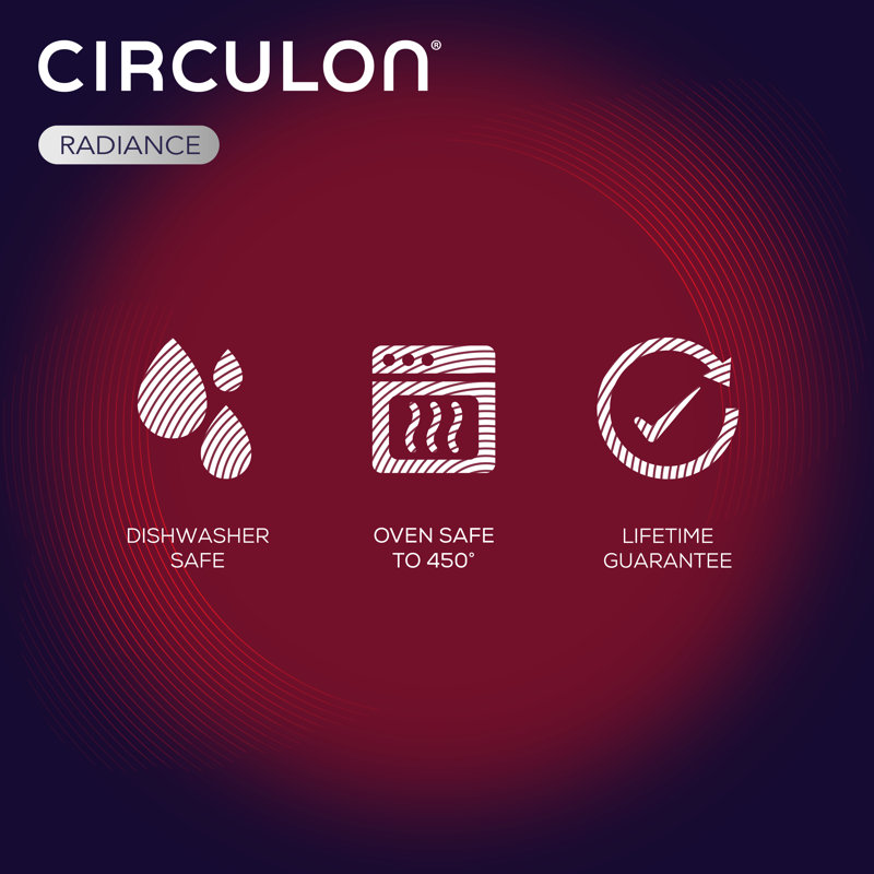 Circulon Radiance Hard Anodized Nonstick Frying Pans / Skillet Set, 8.5 Inch and 10 Inch