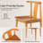 Farmhouse Wood Dining Chairs With Curved Back-879348982-899509267