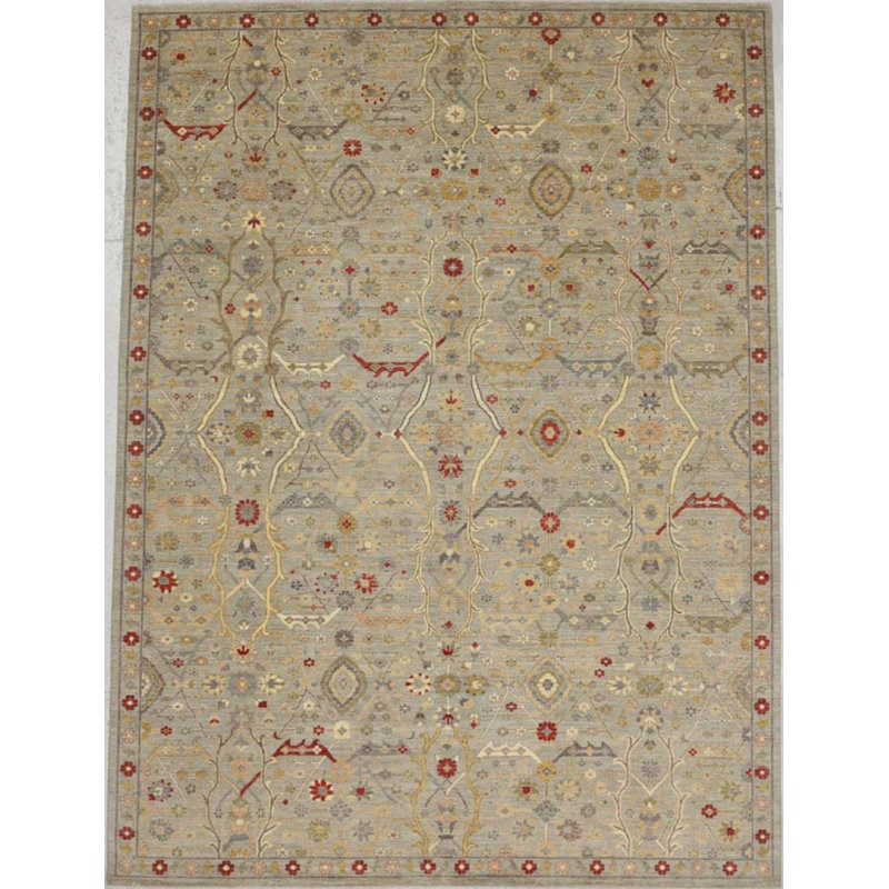 Transitional One-of-a-Kind Rectangle 10'1" X 13'6" Hand Knotted Area Rug