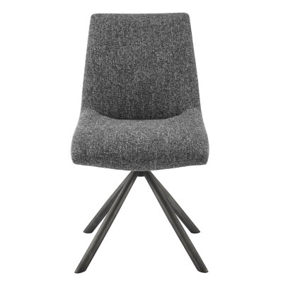 Vanessa Fabric Swivel Dining Side Chair