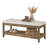 Upholstered End Of Bed Bench, Storage Ottoman With Solid Wood Frame, Window Seat, For Living Room, Bedroom, Brown-1023283454