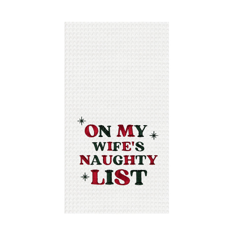 Serviette de Noël Wife's Naughty List