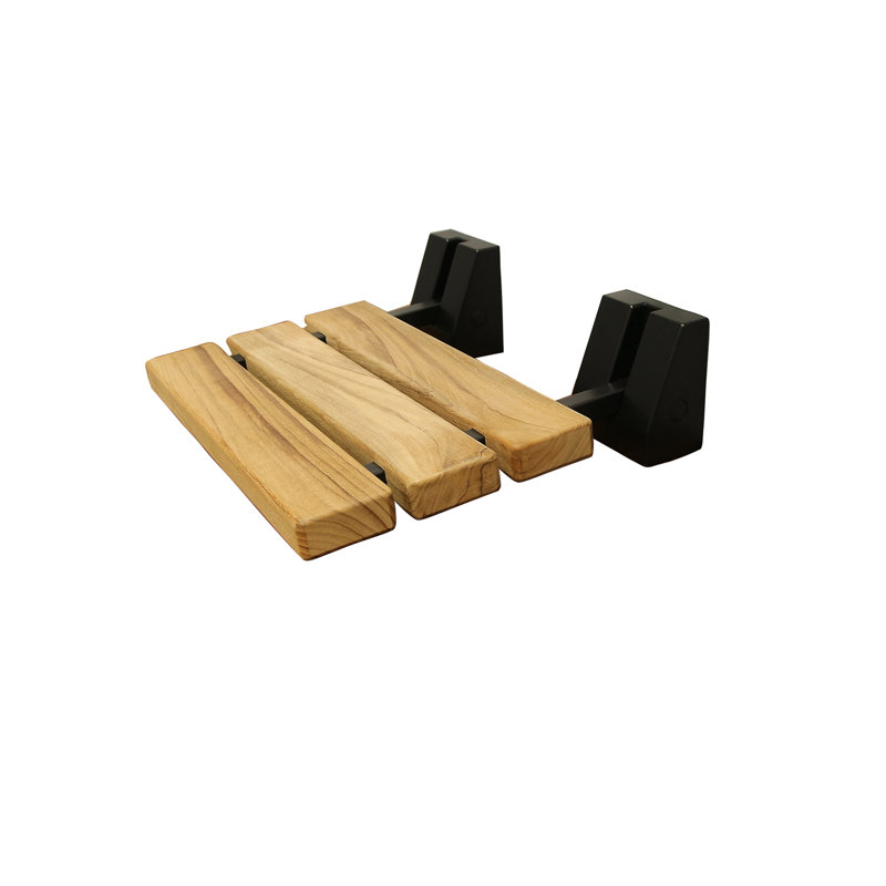 16" Wall Mounted Teak Shower Seat