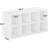 Latitude Run® Shoe Rack, 8 Compartment Open Storage Display Shoes Organizer FSSR017-1137608943