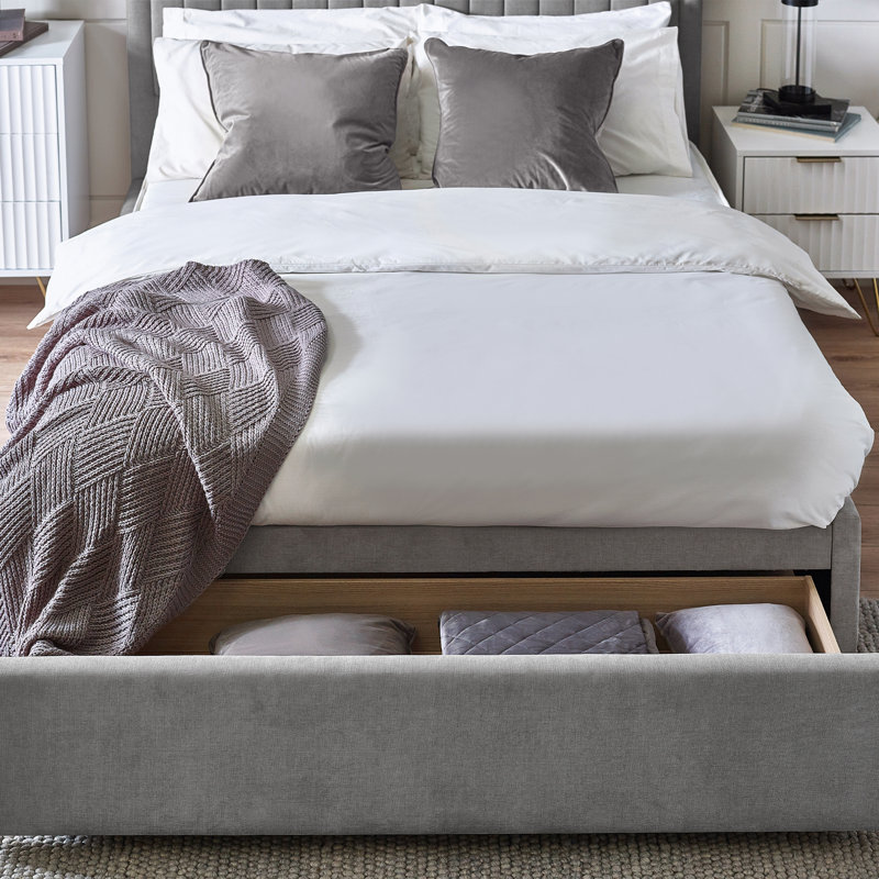 Aundreah Upholstered Bed, Double - 135 x 190 cm