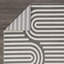 Tapis intérieur / extérieur gris en polypropylène touffeté à la machine Henrikki-86811349