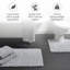 100% Cotton Bath Mat and Pedestal Mat Set-1331200072