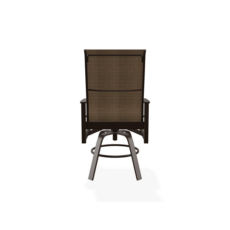 Fauteuil pivotant en polyester de qualité marine Leeward Sling, Kona, Écorce