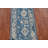 Blue Geometric Oushak Vegetable Dye Runner Rug