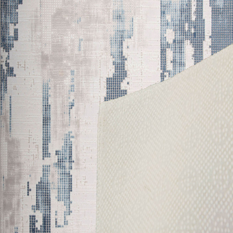 Stylish Woven Carpet (4 x 6 ft), 100% Polyester, 0.4 in Pile Height | Antibacterial, Non-Slip Underside | Machine Washable, 3D Digital Printing | Perfect for Living Room, Bedroom, and Home Decor
