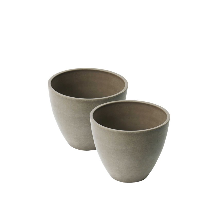 Ensemble de pots à fleurs Kairon, Taupe