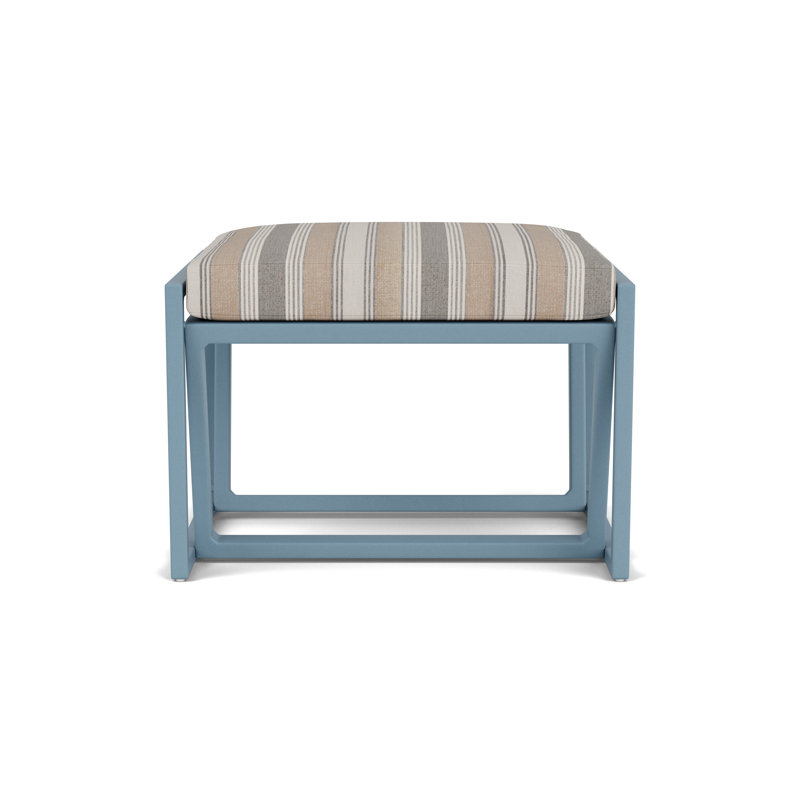 Summit Outdoor Ottoman, Stillwater, Purveyor Pewter