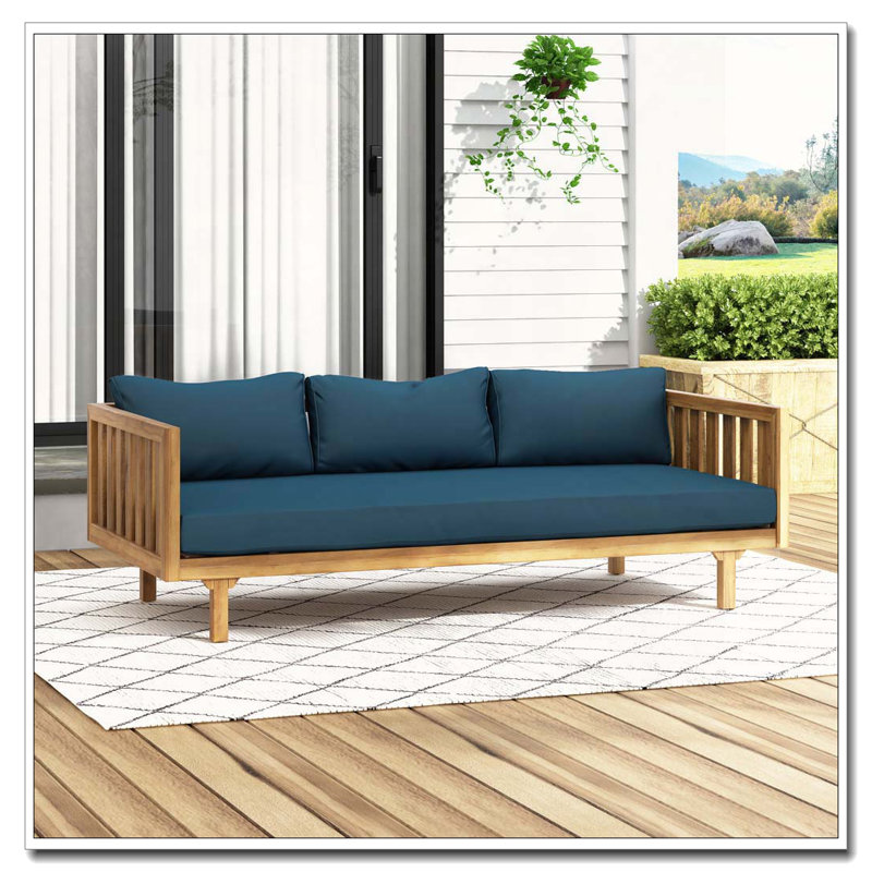 3 SEATER Patio Sofa DAYBED, blue