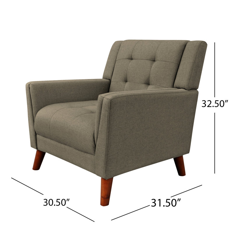 Fauteuil Mid-Century moderne au chaud - Point gaufré pour une maison chic et confortable