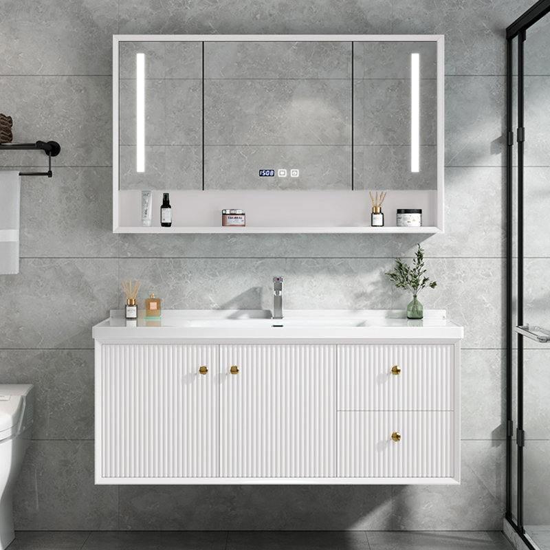 Simple vanitie bathroom cabinet, White