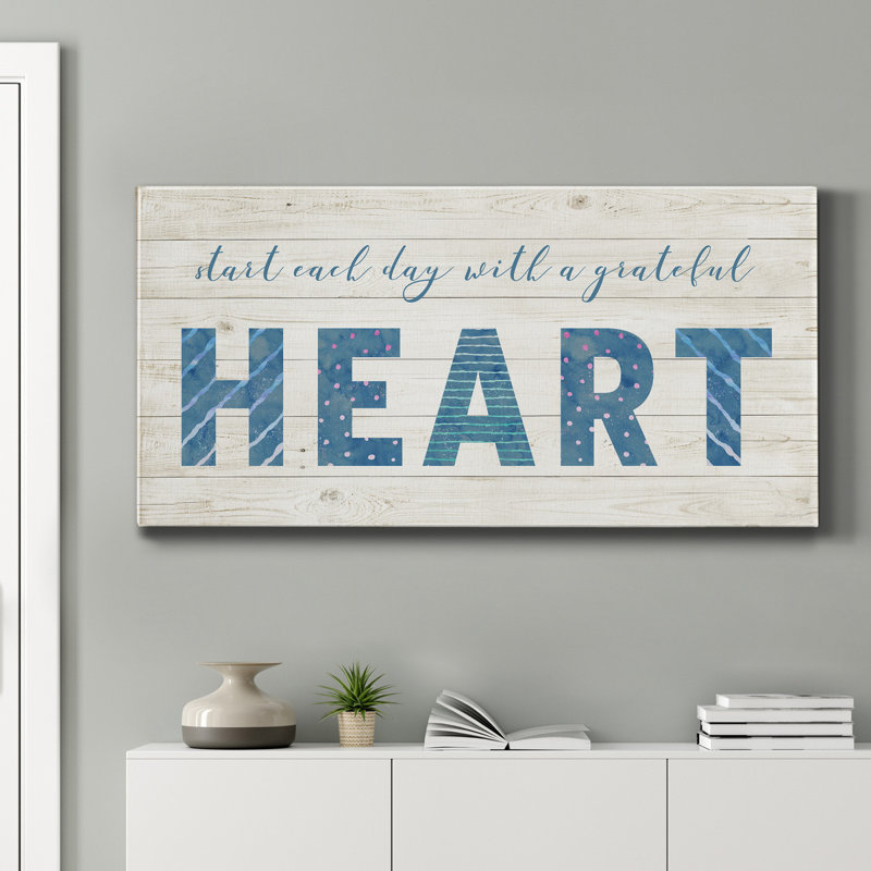 " Grateful Heart ", 24" H x 12" W x 1" D