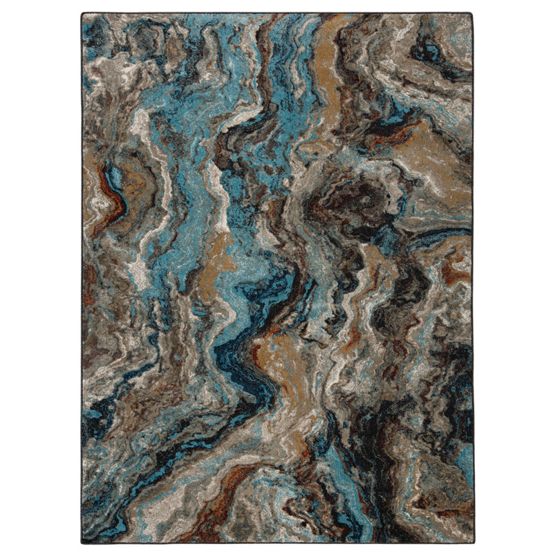 Filomela Abstract Indoor Rug, Rectangle 5' x 6'11"