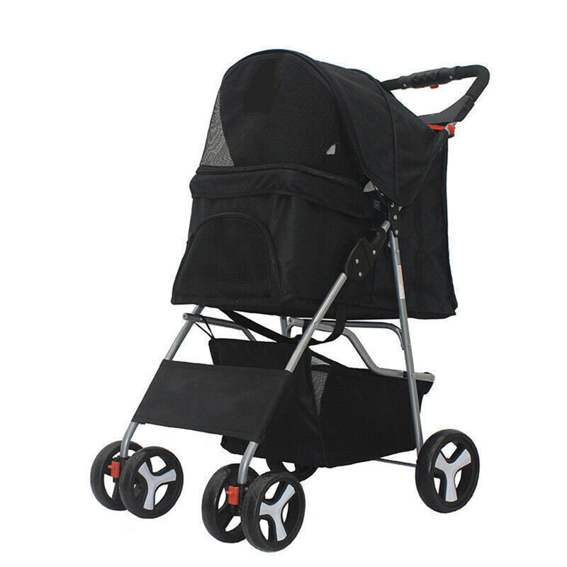 Foldable Pet Jogger Stroller, Black