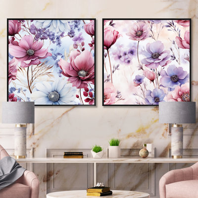 Herold - Floral Square Collage Set Of 2