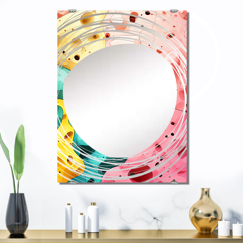 Kolawole - Miroir mural décoratif corail MIR133180, 32 po x 24 po