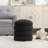 Soft Boucle  Round Ottoman Footrest Stool-477670832