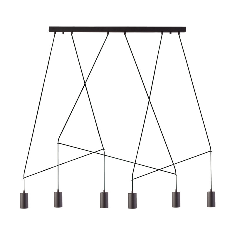 Guerin 6 - Light Kitchen Island Chandelier, Black