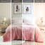 Édredon en fausse fourrure Blush Ombre - simple / simple TG, chaud, confortable, doux